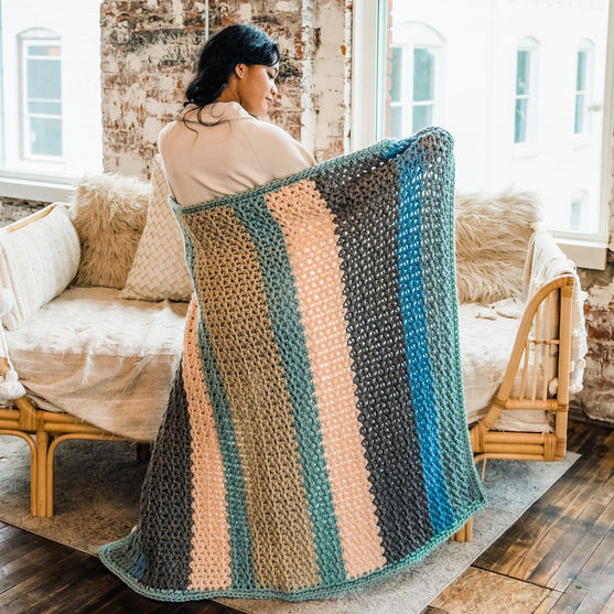 Sherbet Afghan - Plaid
4