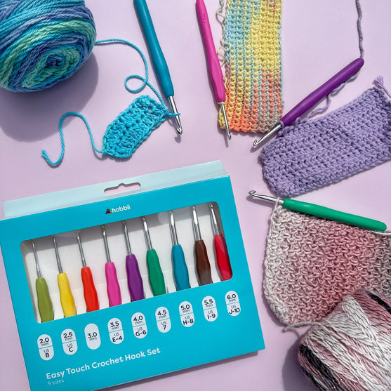 Easy Touch Haaknaaldenset - 9 maten - Hobbii
15