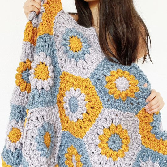 Oopsie Daisy Hexagon - Plaid