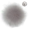 Pompon, grijs, large/13 cm - Go Handmade
1