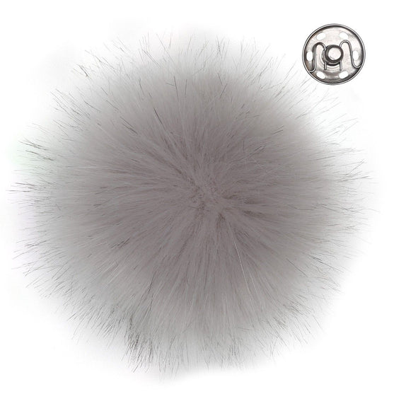 Pompon, grijs, large/13 cm - Go Handmade
1