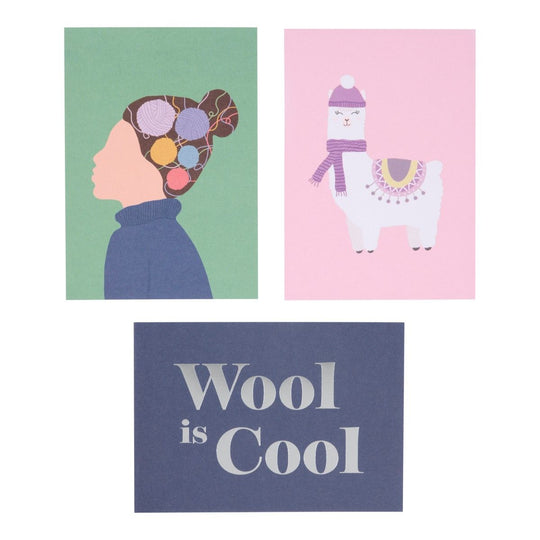 Ansichtkaart - 6 stuks - Wool Is Cool - Hobbii