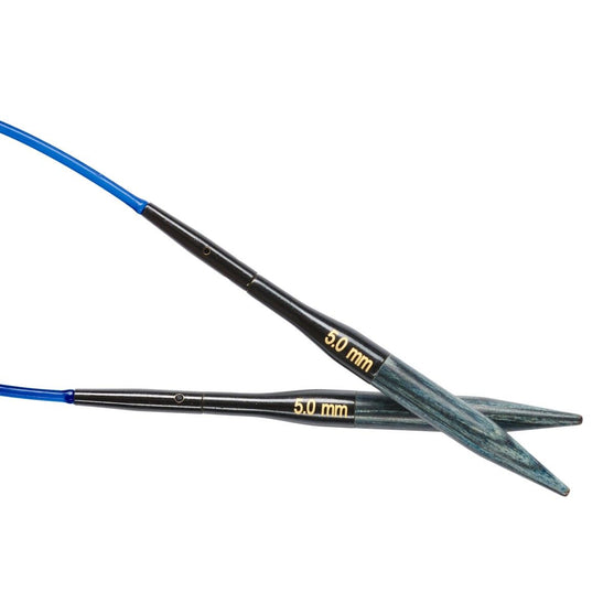 DENIM Extra Korte verwisselbare Rondbreinaalden Set - KnitPro
6