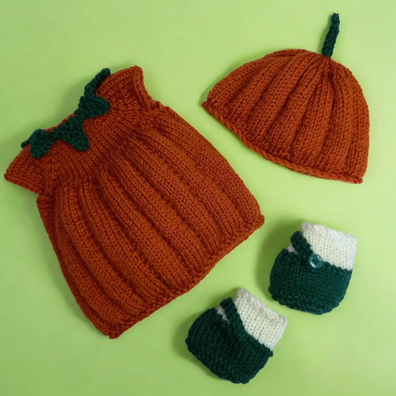 Pompoen Outfit - Poppenkleding
5