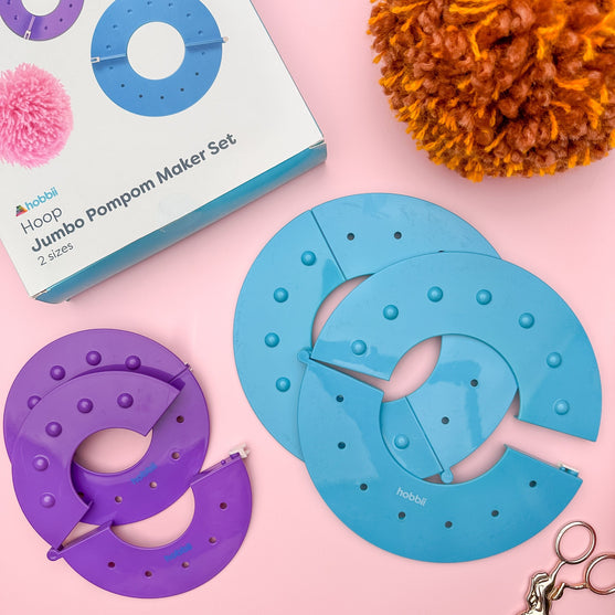 Hoop Jumbo Pompom Maker - Hobbii
10