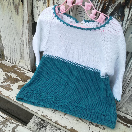 Teal Darling - Babyjurk en muts
2