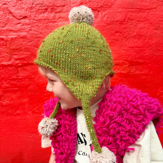 Triple pompom - Kindermuts
2