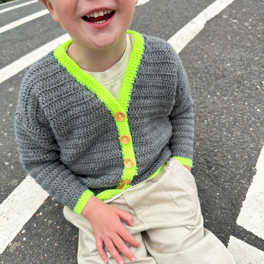 Contrast Cardi - Kindervest