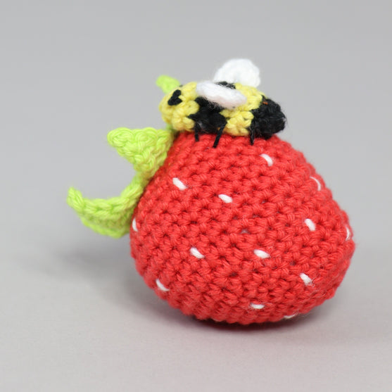 Aardbei met bij
2