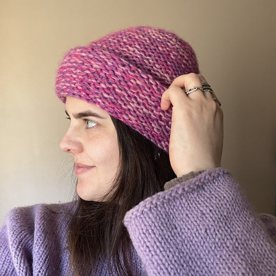 Ultra Easy Garter Stitch Beanie - Muts