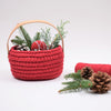 Ribbon Kerstmand met leren hengsel
1