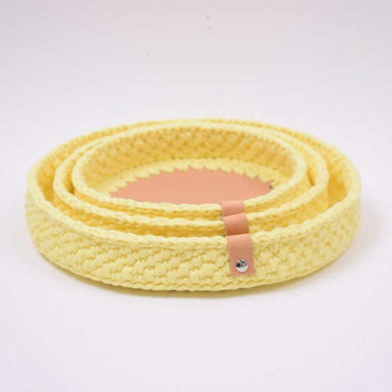 Decoratiemanden met leren bodem - Pasen
2