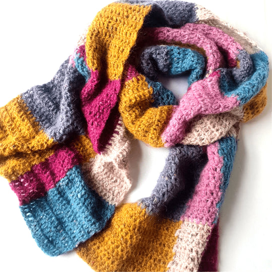 Colour Blocked Scarf