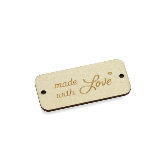 Houten labels - Made With Love - Hobbii
2