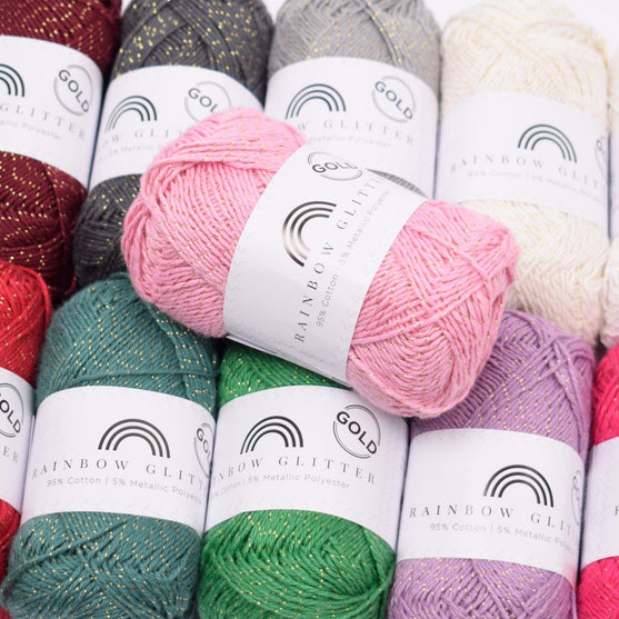 Rainbow 8/4 Glitter Gold - Hobbii
2