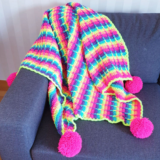 Rainbow Waffle - Plaid