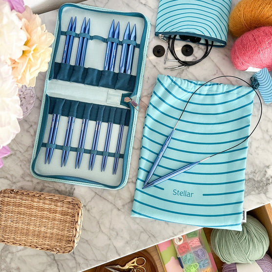 Stellar verwisselbare rondbreinaaldenset Deluxe - Saffier - Hobbii
12