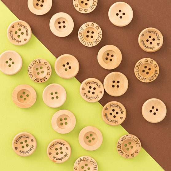Houten knopen - 21 mm - Hobbii
2