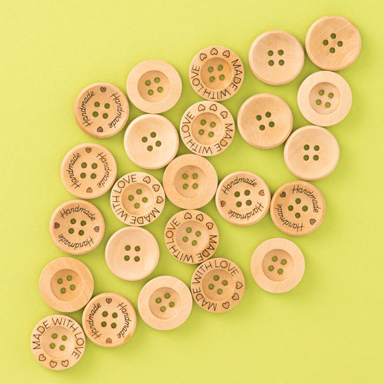 Houten knopen - 21 mm - Hobbii
5