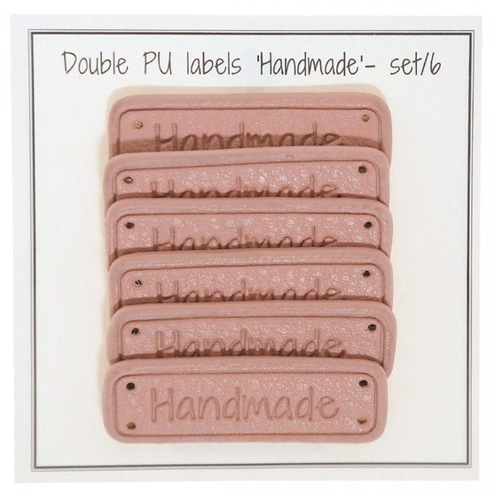 

PU-leer label ''Handmade'' 5 x 1,5 cm - Go Handmade
1