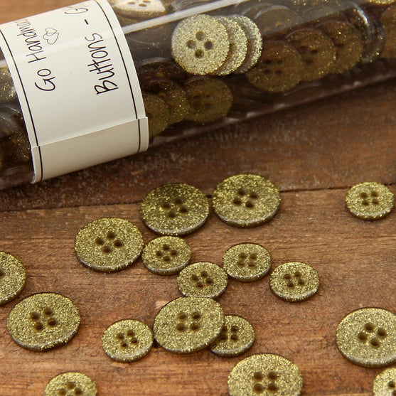

Glitter Knopen - Groen - Meerdere maten - Go Handmade
5