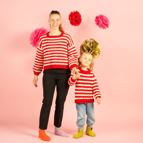 

Candy Cane Stripes - Kindertrui
4