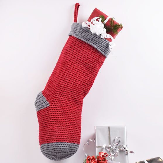 

Gehaakte ribbon kerstsok
1