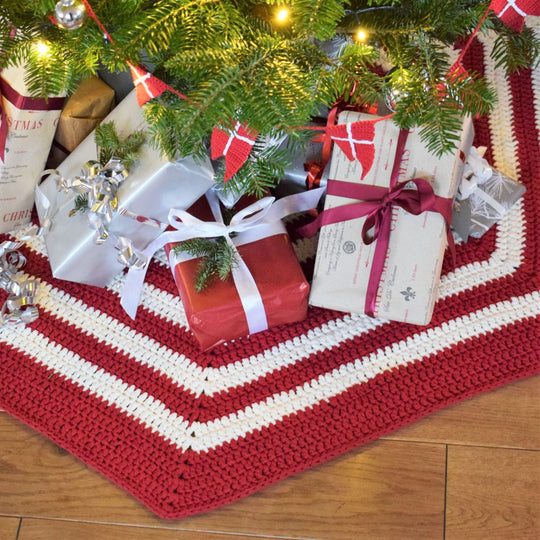 Gehaakt Kerstboomkleed - Ribbon