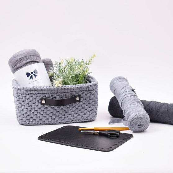 

Opbergmand met leren bodem –  rechthoek groot
2