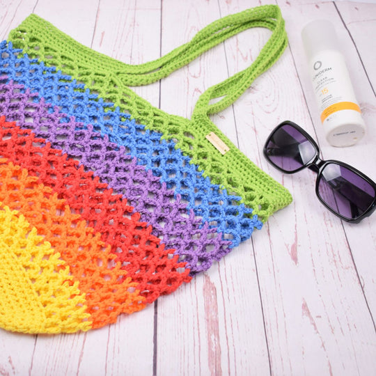 Strandtas - Regenboog