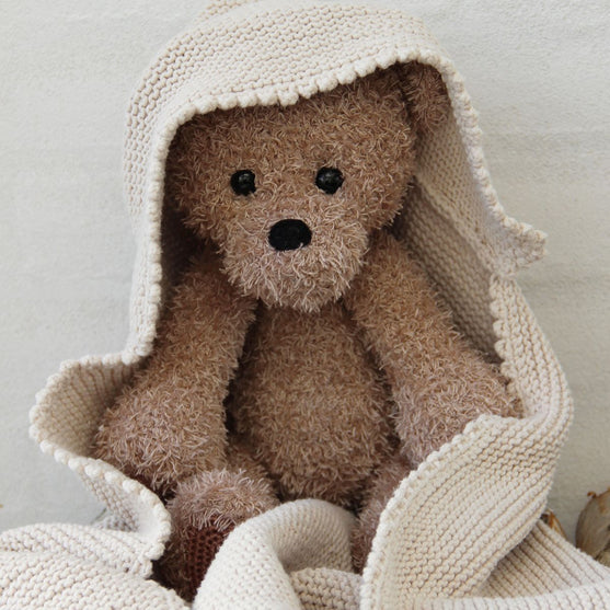 

Teddy en babydekentje
1