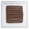 

PU-leer label ''Handmade'' 5 x 1,5 cm - Go Handmade
1
