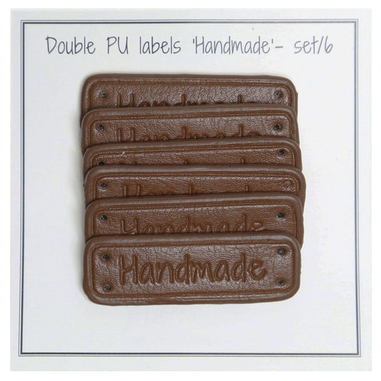 

PU-leer label ''Handmade'' 5 x 1,5 cm - Go Handmade
1