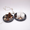 

Decoratiemanden met ronde leren bodem - Kerst
4