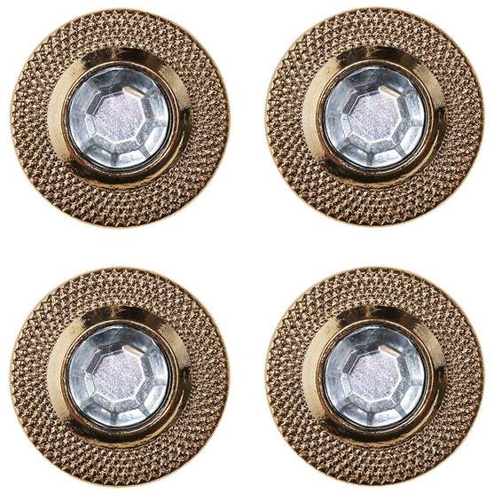 

Knoopjes met strass-steen - 17 mm - 4 stuks - Go Handmade
1
