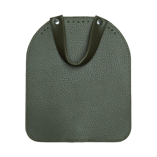 Tas Flap met magnetische knoop - Green/Silver - Go Handmade