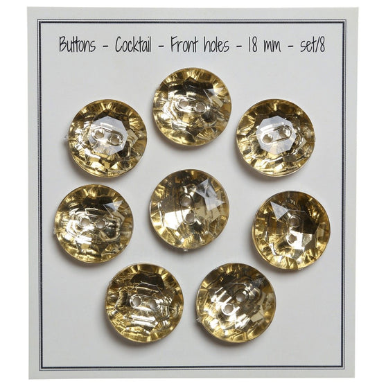 

Crystal knopen met 2 gaatjes - 18 mm - Go Handmade
1