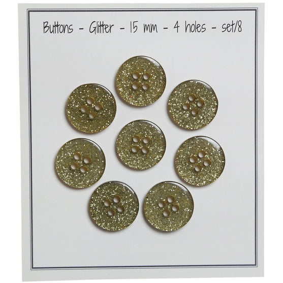 

Glitter Knopen - Groen - Meerdere maten - Go Handmade
1