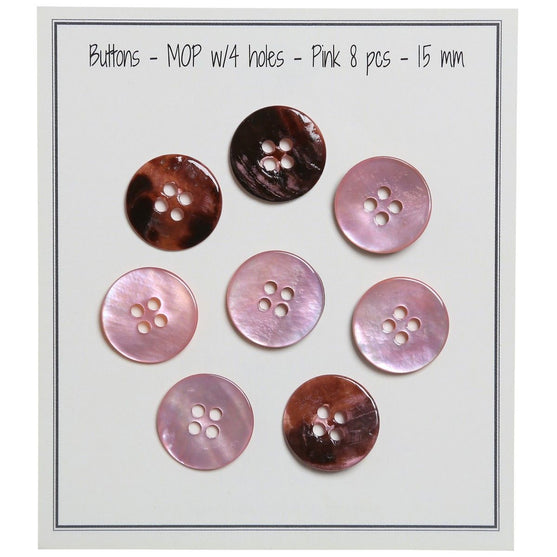 

Parelmoer Knopen - Roze - Go Handmade
1
