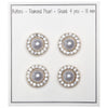 

Parelmoerknopen met steen - Goud - Meerdere maten - Go Handmade
1
