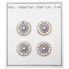 

Parelmoerknopen met steen - Goud - Meerdere maten - Go Handmade
1