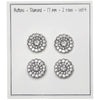 

Bling Knopen - Kleine steentjes - Zilver - 4 stk. - Go Handmade
2