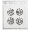 

Bling Knopen - Kleine steentjes - Zilver - 4 stk. - Go Handmade
3