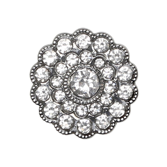 

Bling Knopen - Kleine steentjes - Zilver - 4 stk. - Go Handmade
1