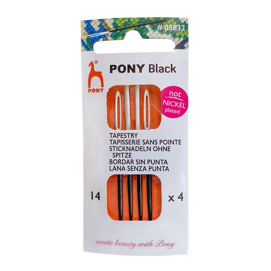 

Stopnaalden Zonder Punt - Zwart & Wit - Maat 14 - Pony
1