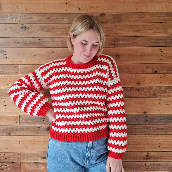 

Candy Cane Stripes - Trui
5