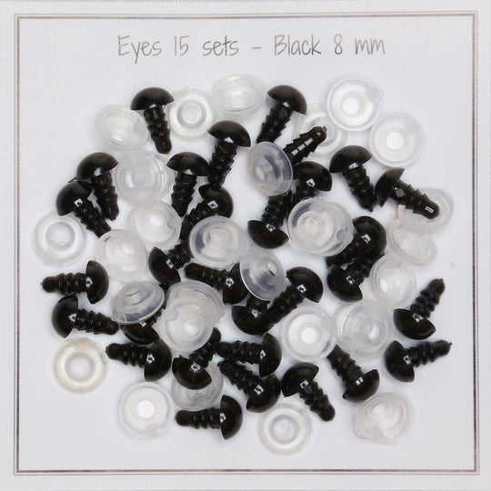 Veiligheidsogen  - 8 mm - Go Handmade