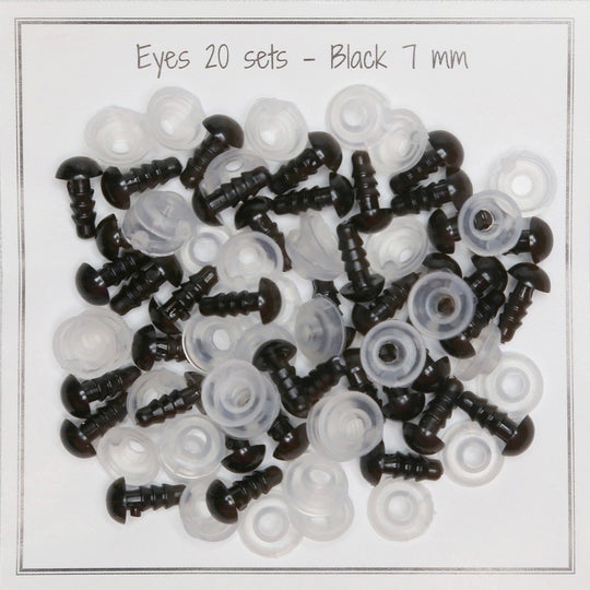 Veiligheidsogen  - 7 mm - Go Handmade