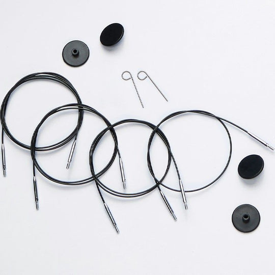 Swivel kabel - Black - KnitPro