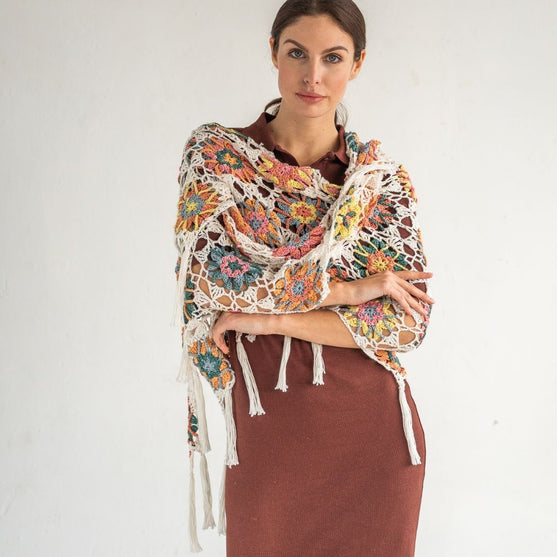 

8035-445 Flowerland - Sjaal
1